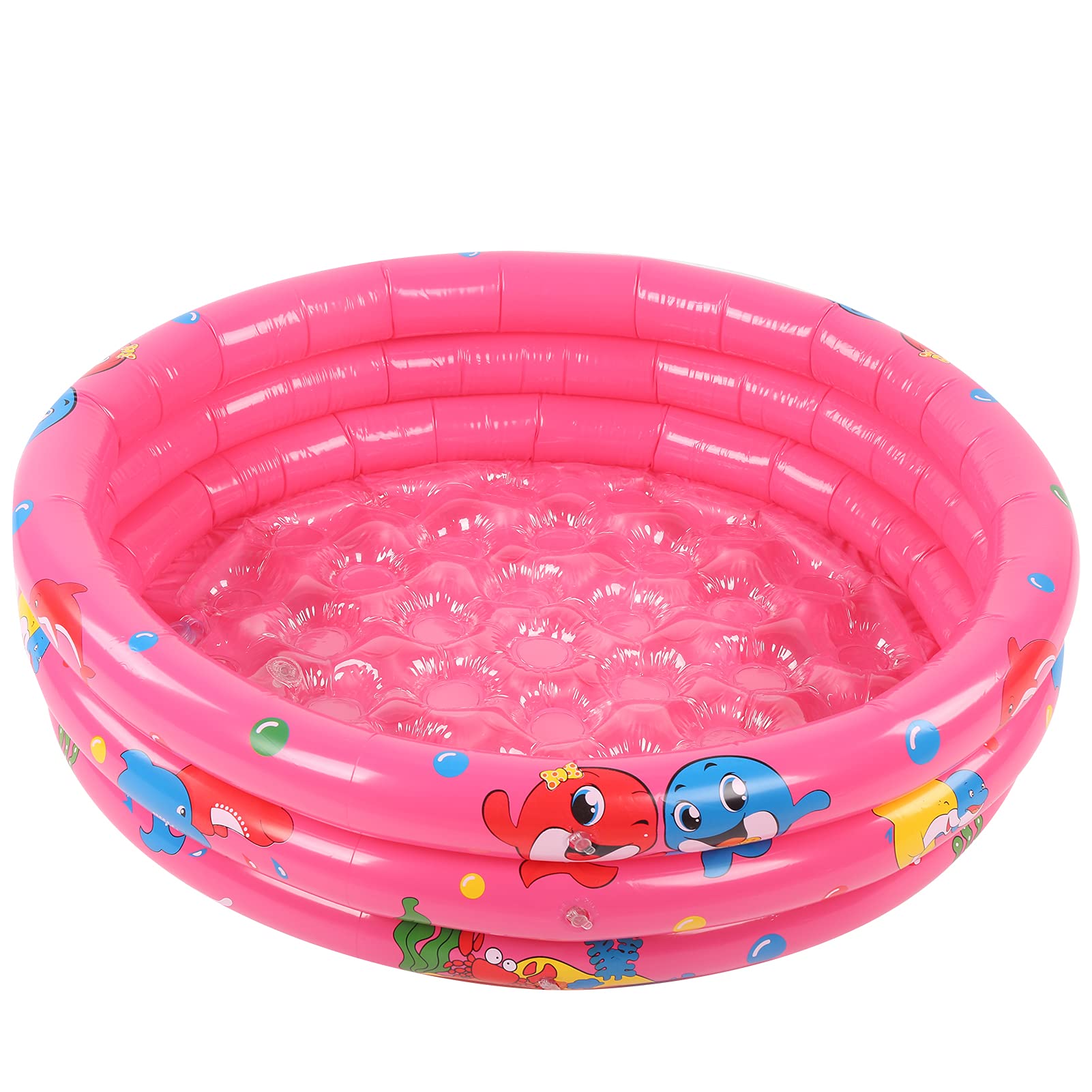 Baby Swimming Pool Inflatable Children Pool Toys Swimming Pool Backyard Pink Swimming Pool Cartoon(90cm)