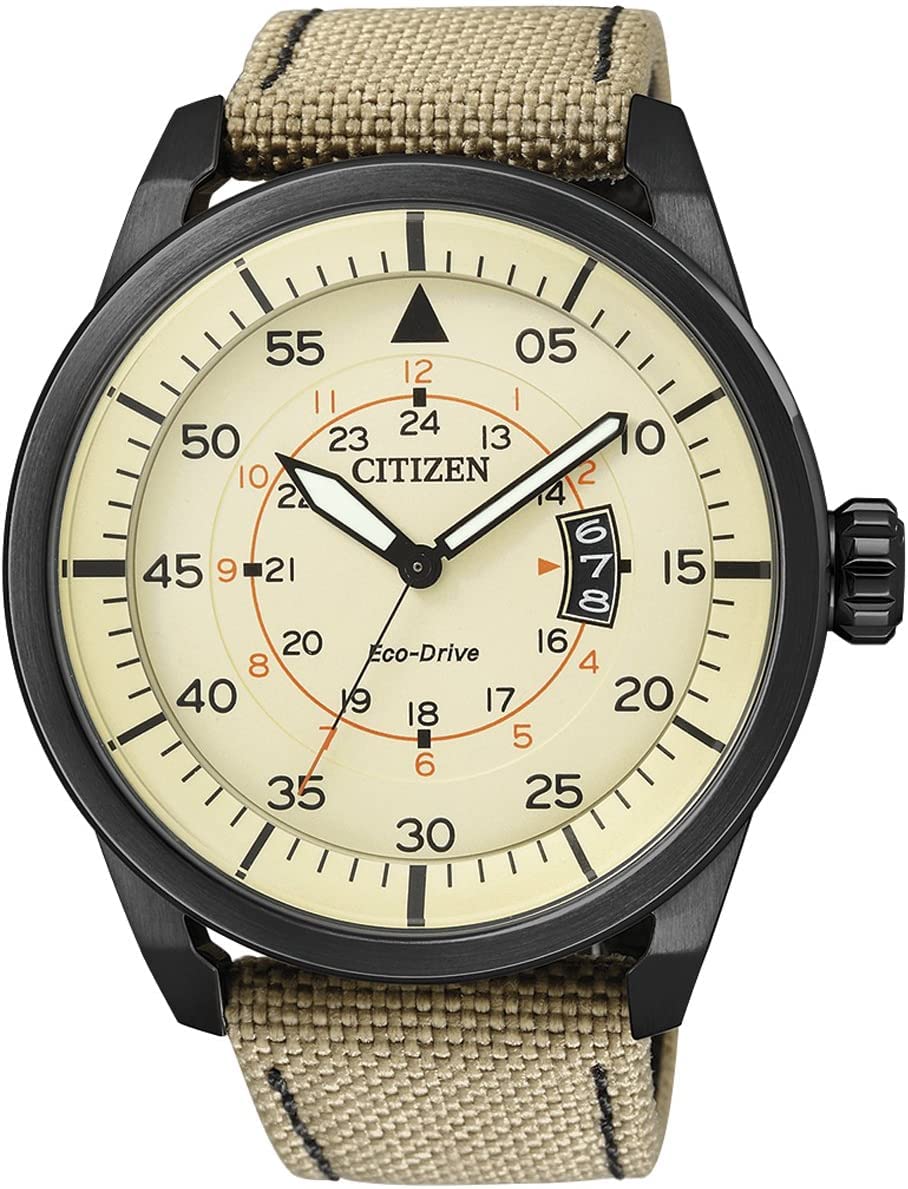 Citizen Men's Wristwatch Analog Nylon Quartz AW1365-19P