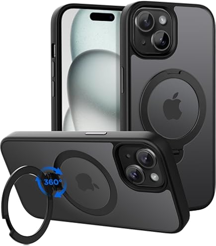 Anker Ultra Magnetic for iPhone 15 Case with Sturdy 360° Ring