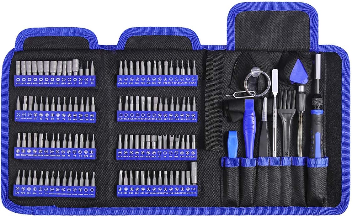 ORIA Precision Screwdriver Kit, 126 in 1 Screwdriver Set, Magnetic Driver Kit for Mobile Phone, Smartphone, Game Console, Tablet, PC - - 