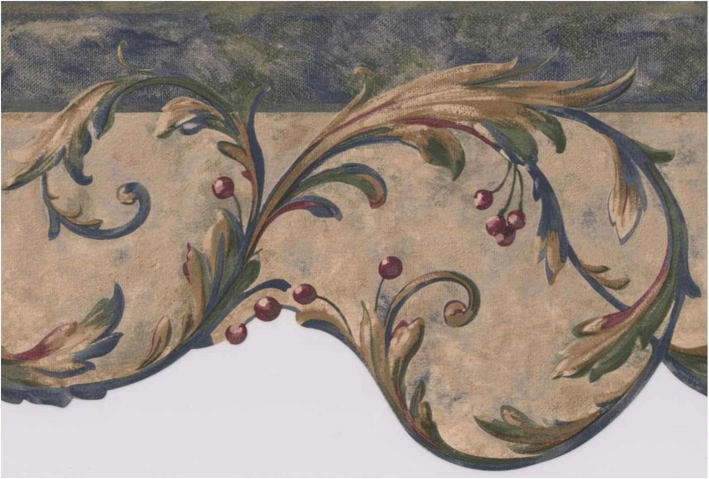 Roll 15 X 7 Beige Brown Vine Damask Victorian Wallpaper Border Vintage Design Wallpaper Borders Diy Tools