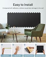 Soundsbay Acoustic Panels Self-Adhesive 18 Pack 30x30x0.9cm High Density view 6