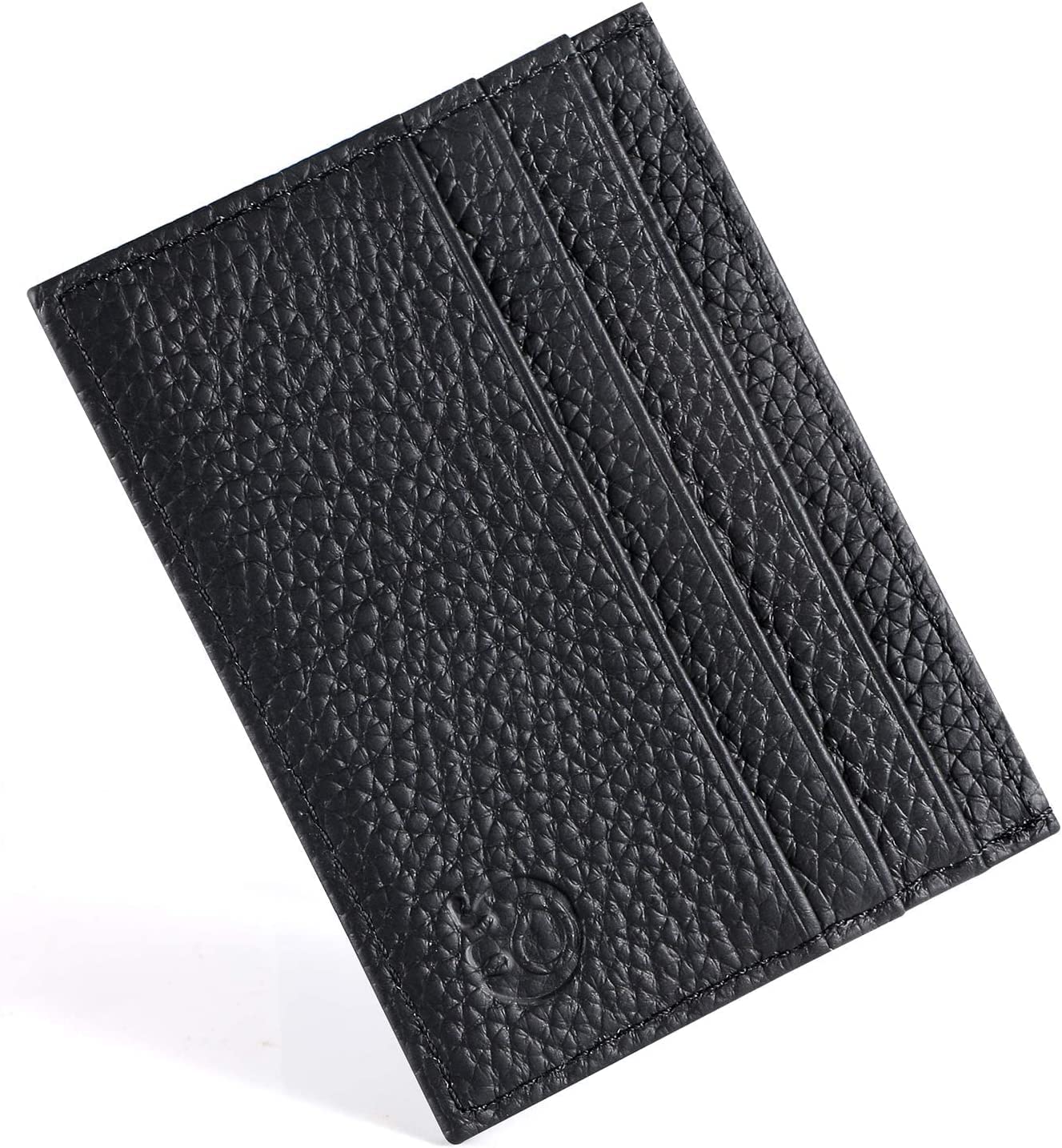 Photo 1 of URAQT Credit Card Holder Wallet, RFID Blocking Leather Ultra Slim Wallet, Thin Minimalist Credit Card Case Card Protector, Front Pocket Wallets for Men, Women - 6 Card Slots and 1 Pockets (Black)