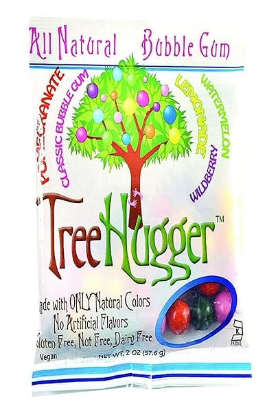 TREEHUGGER FANTASTIC FRUIT BUBBLE GUM, 2 OZ