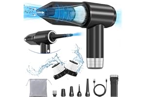 Zmoon Car Vacuum, Handheld Vacuum Cordless 15000Pa,120000 RPM, 2 Levels Adjustable Rechargeable Dust Buster Brushless Motor Powerful Mini Vacuum Perfect for Cleaning Car/Home/Keyboard/Pet Hair