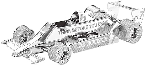 Playtastic Steck-Modellbausätze: 3D-Bausatz Rennauto aus Metall im Maßstab 1:50, 45-teilig (3D-Metall-Puzzles)
