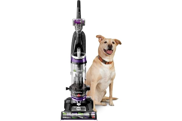 BISSELL CleanView Swivel Upright Vacuum for Pet Hair, Multi-Cyclonic Suction, Automatic Cord Rewind, Scatter-Free Technology,