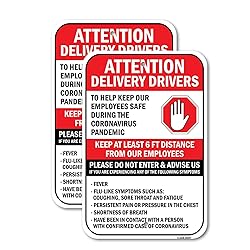 (2 Pack) Attention Delivery Drivers Please Do Not