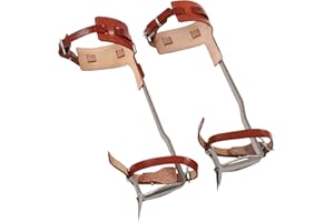 NeNchengLi Tree Climbing Spike Set - Adjustable Tree Climbing Gear with Spike Tool