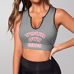 Custom Bras for Women Personalized Crop Tops with