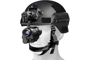 GOYOJO NVG 2K Night Vision Goggles for Adults - PVS-14 Helmet Mounted Night Vision Monocular with 4 Color Modes 4X Magnification, HD Recording & Playback for Hunting Surveillance