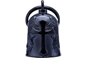 CYZBTBL Motorcycle for Bells - Motorcycle Angel Bell for Men Women,Bell Biker Accessory,Guard Riding Safety (Cross Black)