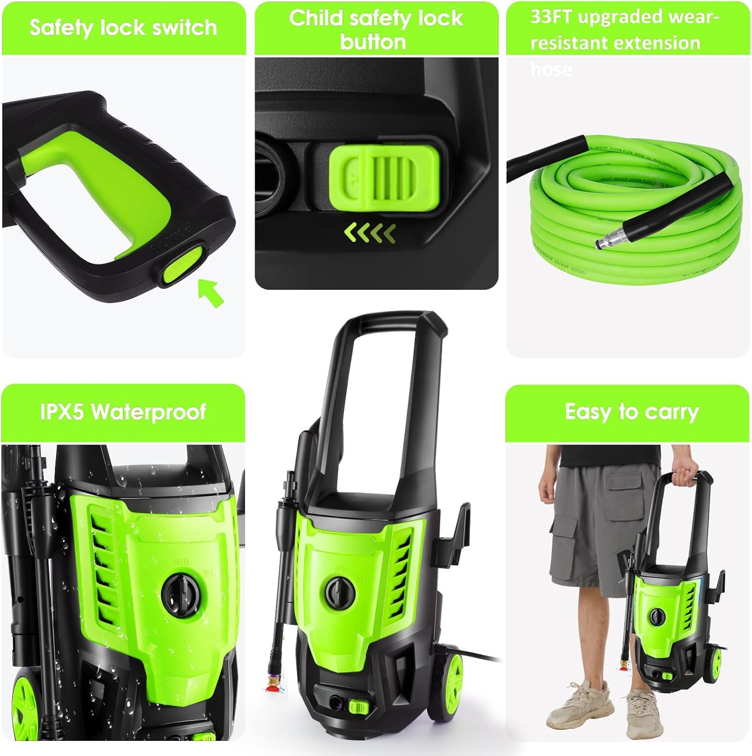 Mua 4200PSI Electric Pressure Washer, 2024 Newest 4.0 GPM High Power ...