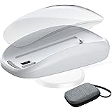 Magic Mouse Accessories,Ergonomic Charging Base for Magic Mouse 2【Storage Case Included】, Fast Wireless Charging Case Cover f