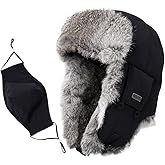Comhats Large XL Trapper Trooper Hunting Warm Ear Flap Russian Ushanka Winter Ski Cold Weather Bomber Hats for Men
