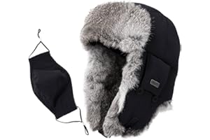 Comhats Large XL Trapper Trooper Hunting Warm Ear Flap Russian Ushanka Winter Ski Cold Weather Bomber Hats for Men