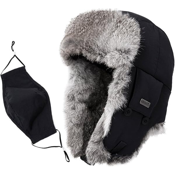 Cappello Hurley Trapper National Unisex Nero Taglia L-XL - Invernale Con Paraorecchie In Pelliccia Sintetica Nuovo - Foto 3