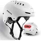 DKONI Bike Helmet with LED Lights Bicycle Helmets Commuter Cycling Helmet USB Rechargeable Front & Back LED Light Helmet for Adult Men Women