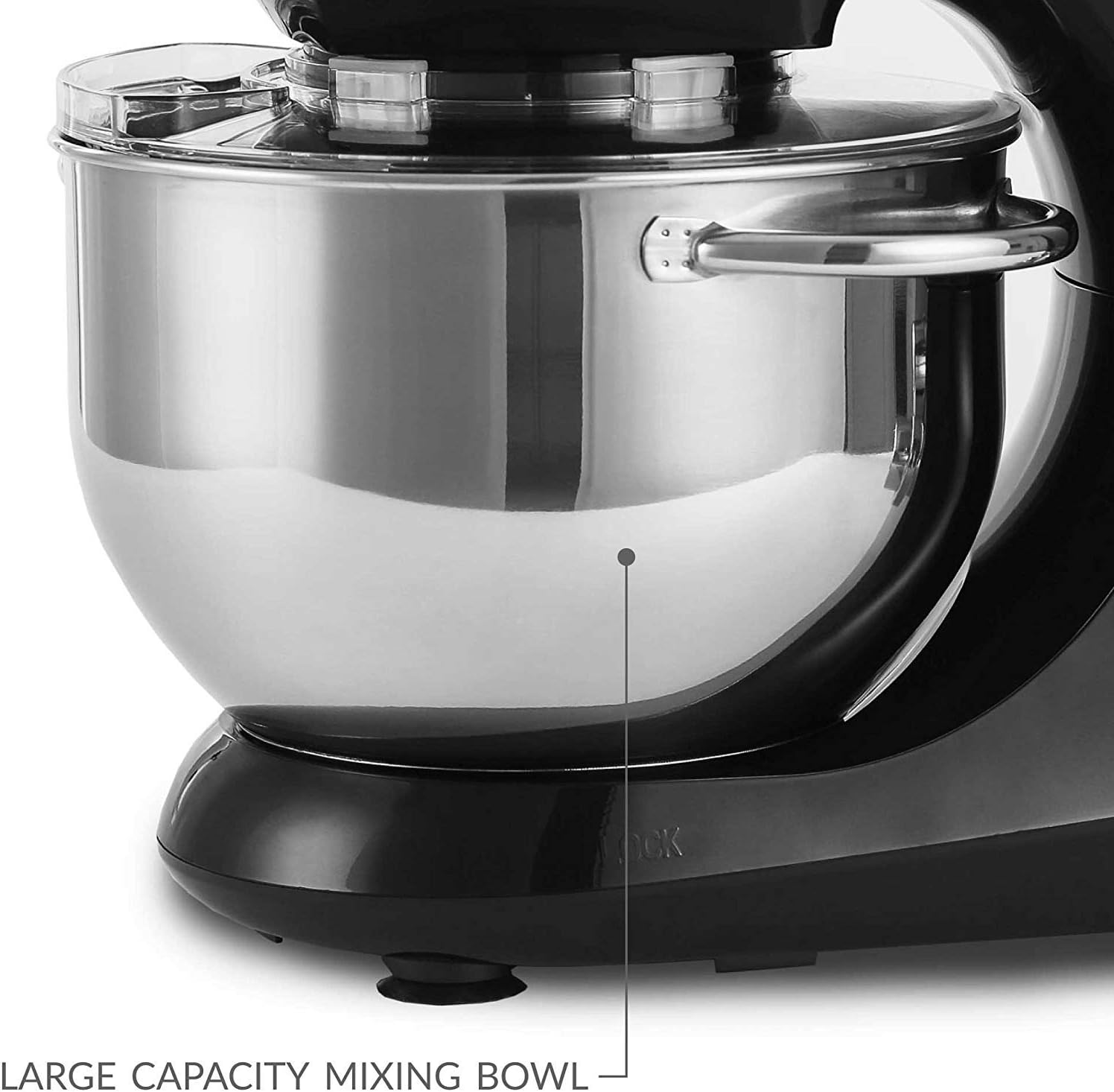 Andrew James Stand Mixer for Baking Food Mixer 1300W Max, Large 5.5 Litre Bowl 6 Speed Pulse Mode - Image 4