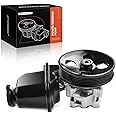 A-Premium Power Steering Pump, with Pulley & Reservoir, Compatible with Chevrolet Captiva Sport 2012 2013 2014 2015, L4 2.4L, Replace # 9300113, 13581202