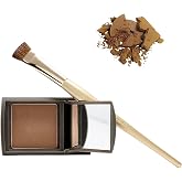Joan Rivers Great Hair Day Root Touch Up Powder, Ash Blonde, Root Concealer | Custom brush included, color-safe &amp; transfer-proof, blends in for a fuller look, washes out with shampoo, 90 day supply