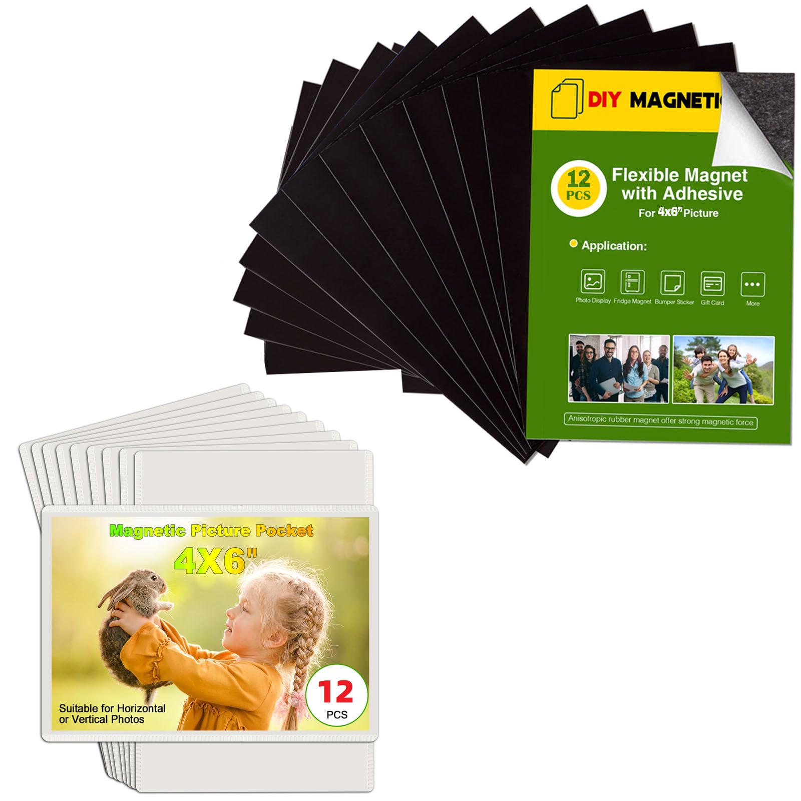 CHUNNIAO 24 Pack Picture Magnets for