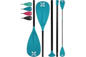 ZLX Paddle Board Paddle, 3 or 4 Piece Adjustable SUP Paddle, Detachable Floating Kayak Paddles, Lightweight Oar with Premium Durable Fiber Blade, for Paddleboard, Surfing, Water Sports Enjoyment