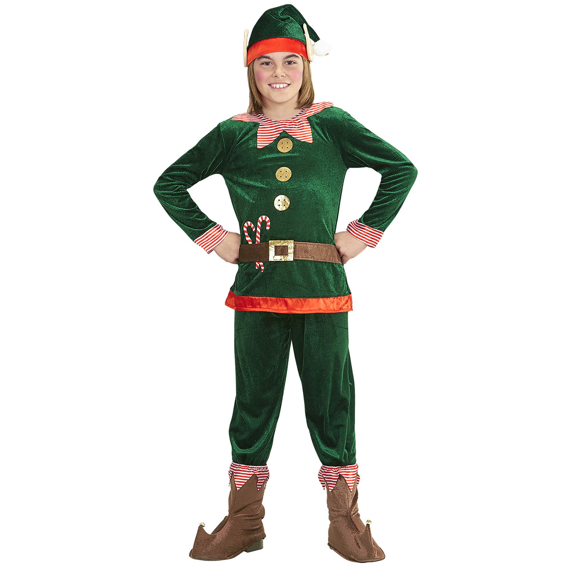 Widmann 08737 Children's Elf Santa's Little Helper Costume ,8-10 Yrs(140 cm)
