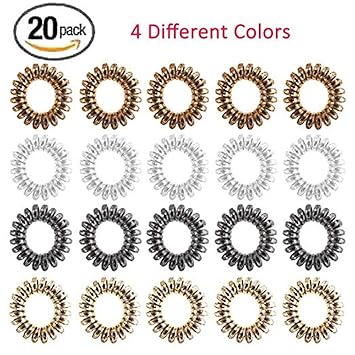 Amazon Com Elastic Hair Ties Hair Rubber Bands Nodamage Traceless