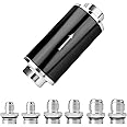 EVIL ENERGY 30 Micron Inline Fuel Filter with 6AN 8AN 10AN Adapter Universal 60MM