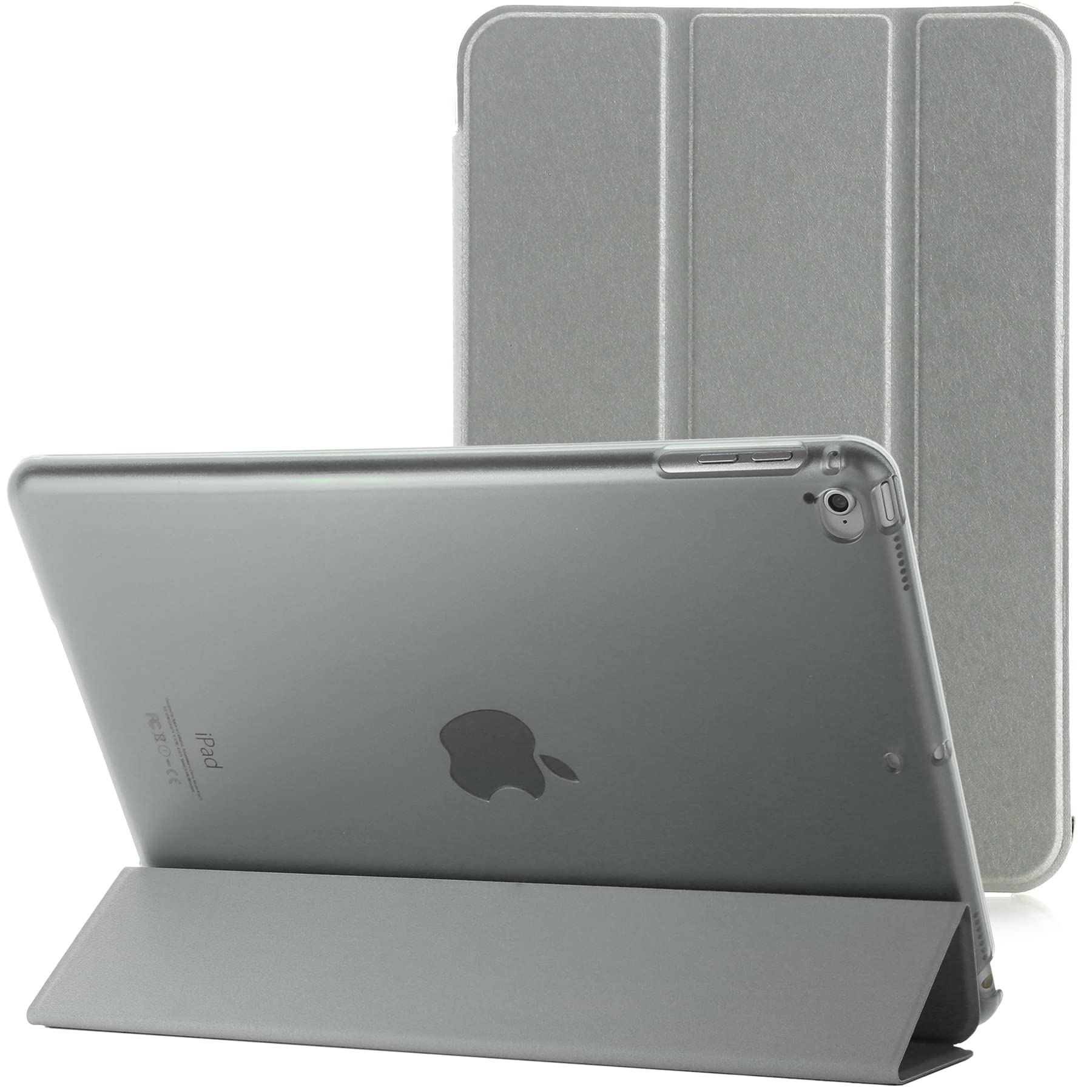 Smart Magnetic Stand Case For Apple Mini 1st Generation 2012, iPad Mini 2nd Generation 2013 and iPad Mini 3rd Generation 2014 (Silver)