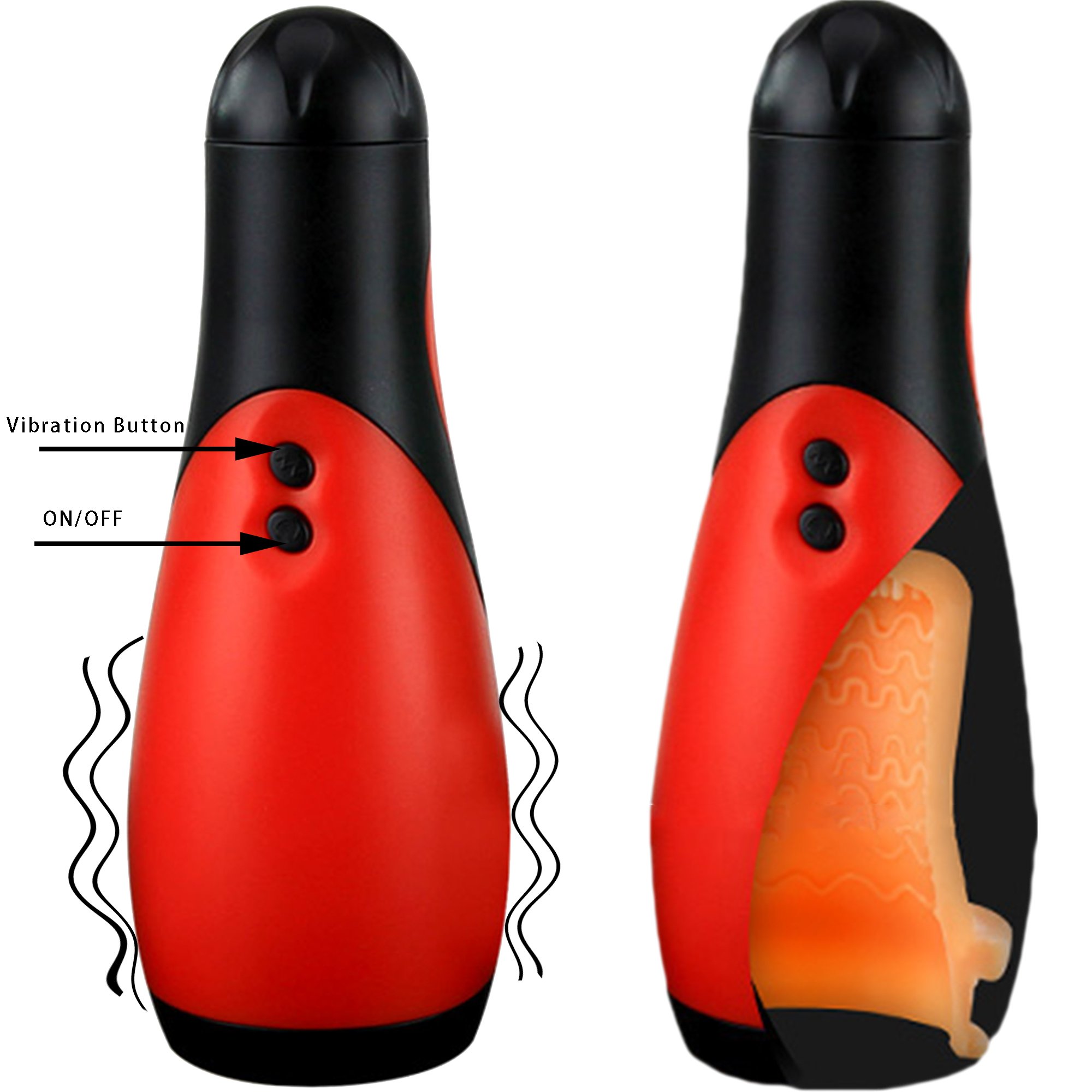 ViiNA AO Masturbatore di Fellatio Vibrante Ricaricabile Di Lusso Stimolatore del Glande (new)