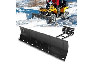 UTVJATV Snow Plow Kit - 45" Heavy Duty Steel Square Push Snow Blade, Universal for Pickup Trucks UTV ATV Arctic Cat Access Ka