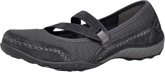skechers sport women's breathe easy lucky lady mary jane flat