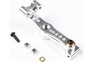 GTBRacing 1/5 RC Car LOSI 5IVE-T Metal CNC Aluminium Alloy Throttle Servo Arm wtih 2 Bearing 5T Upgrade Parts (Silver)