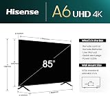 Hisense 85A6NTUK 85 Inch 4K TV Dolby Vision VRR ALLM Freely Vidaa OS view 4