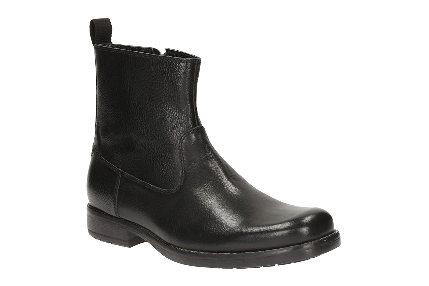 clarks short black boots
