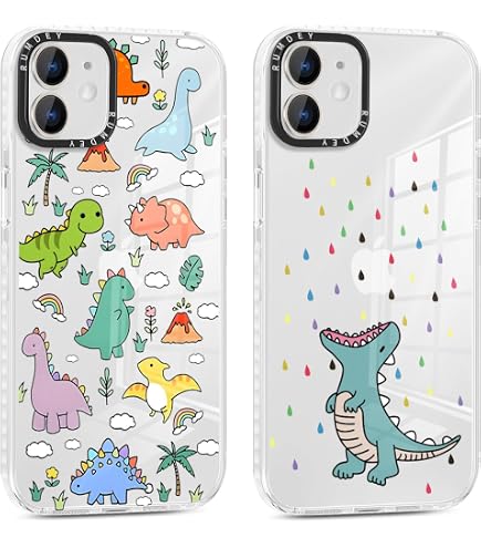 Zrutru Handyhülle Mit Dino-Motiv Für IPhone 14/13 – Magnetisch, Transparent, Stoßfest