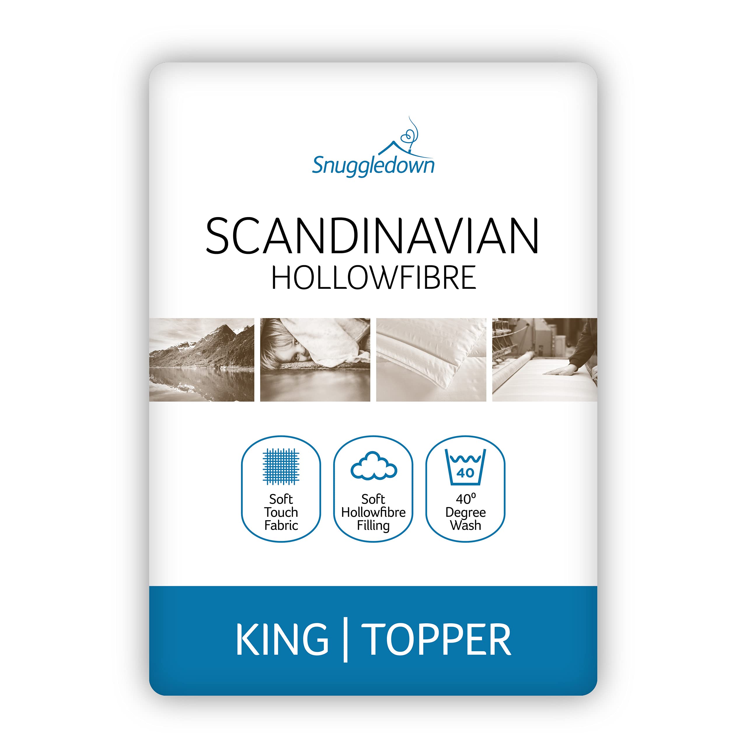 Snuggledown Classic Hollowfibre King Size Mattress Topper