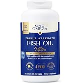 GNC Omega Triple Strength Fish Oil Ultra, 1000mg, 210 Count (210 Servings) | Omega 3 from Single Source Wild Alaskan Fish, 1000mg EPA and DHA, Softgels, Gluten, Sugar, and Lactose-Free