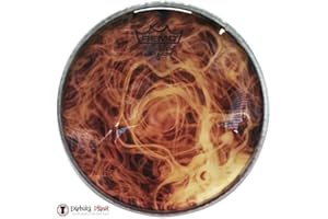 Remo DX-Series Skyndeep Clear Tone Doumbek Darbuka Sombaty Size Drumhead - Yellow Mist Graphic 9''