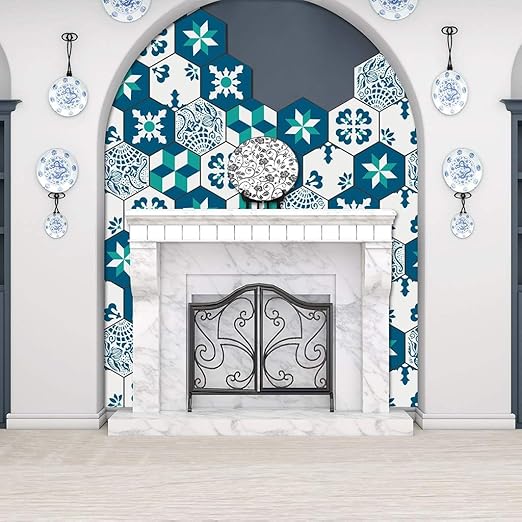 Amazon.de: LJP Bodenfliese Aufkleber Barock Stil Personalisierte