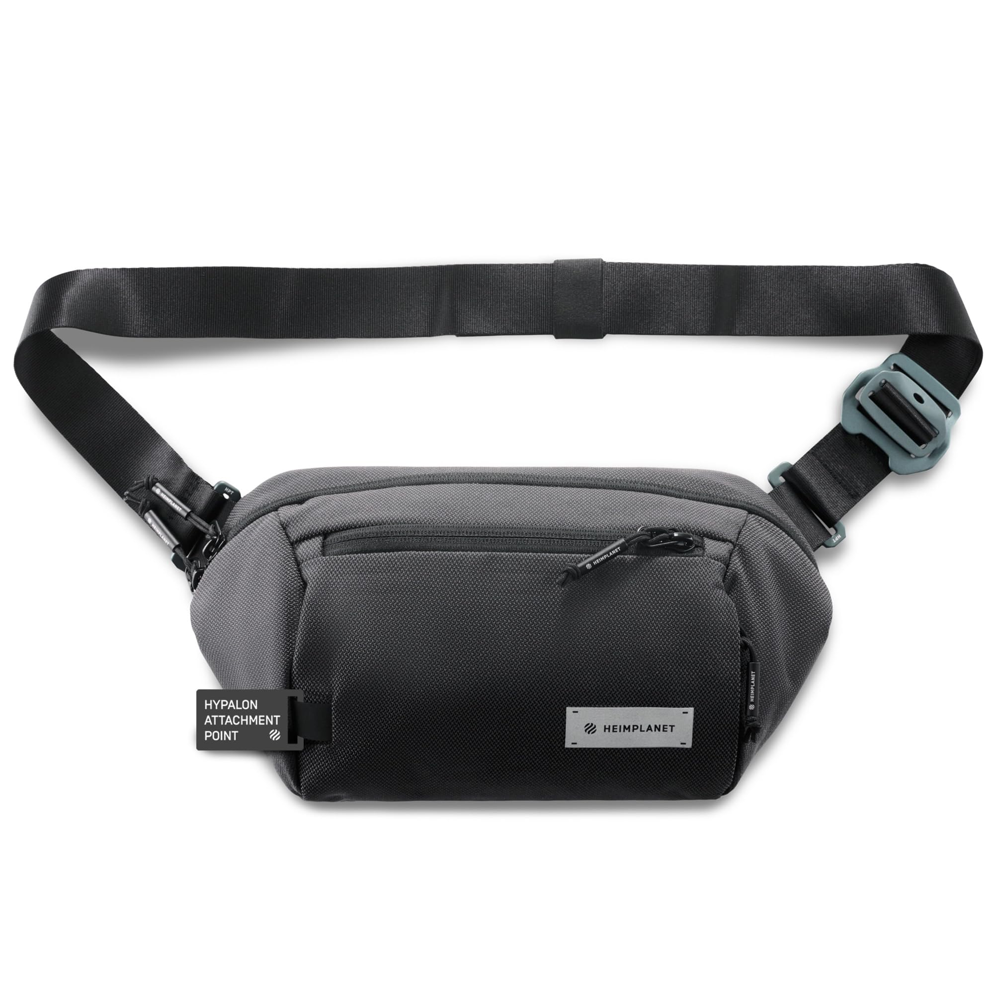 HEIMPLANET Original | Transit Line Sling Pocket XL | Waterproof Waist Pack Made of Durable and Sustainable DYECOSHELL | Adjustable and Detachable Belt Buckle | Supports 1% for The Planet (Castlerock)