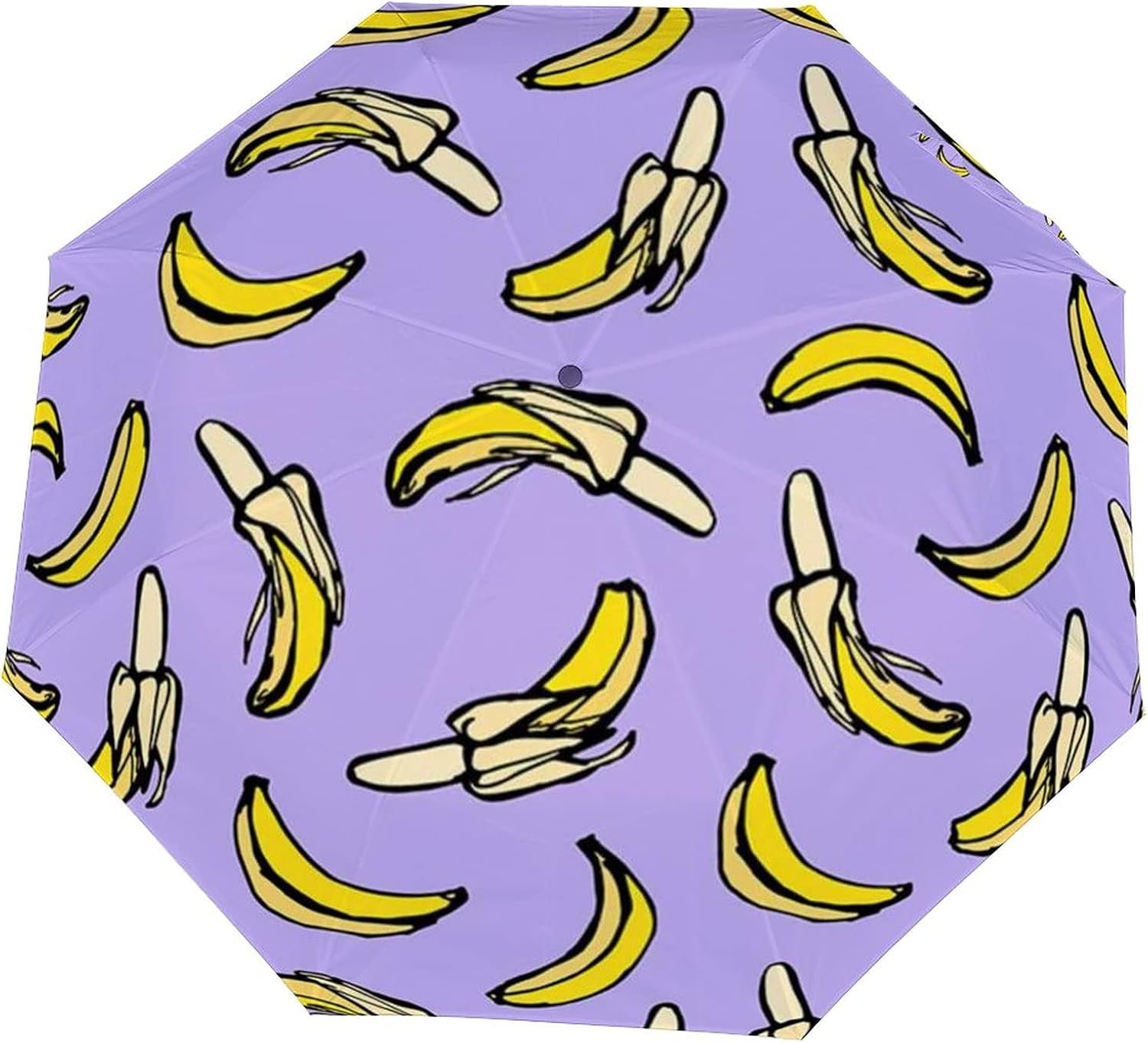 Banana Blue Umbrella Manual/Automatic 3 Folding Umbrellas