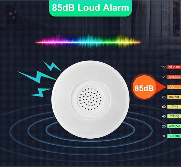 OWSOO Tuya Zigbee Sirene Alarmsensor Smart Alarm Sirene Ton und Licht Alarm Horn Home Security System Tuya Smart Life APP