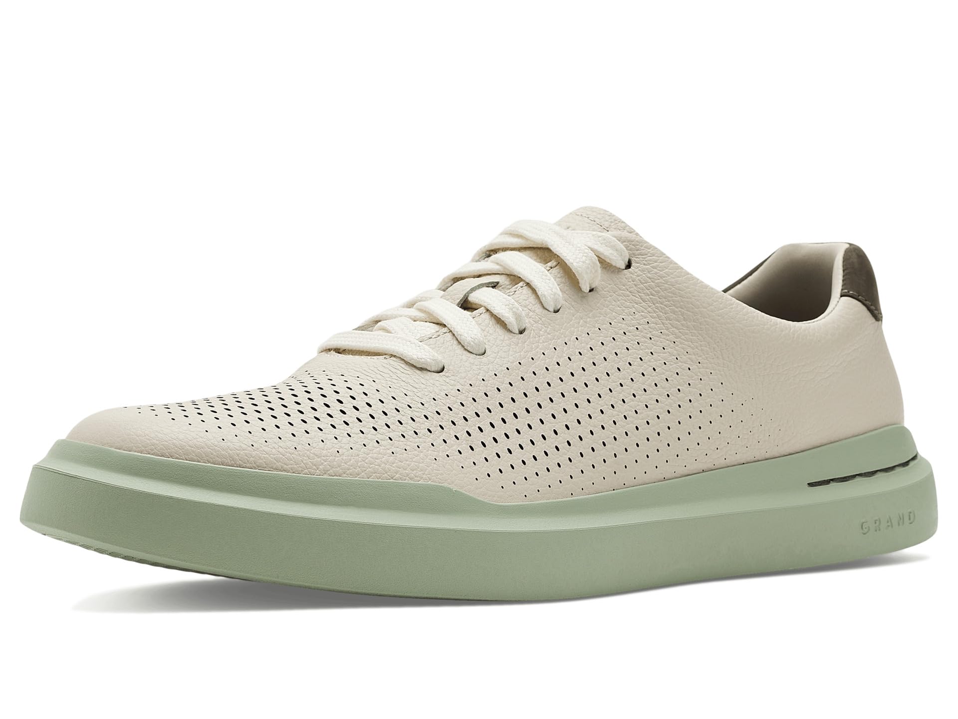 Cole Haan Men's Shoes - Grandpro Rally Laser Cut Sneaker, Ivory, 13-M US Image