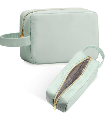 Stay Golden Insulated Makeup Bag – Heat-Resistant, Waterproof Travel Cosmetic & Toiletry Organizer for Women