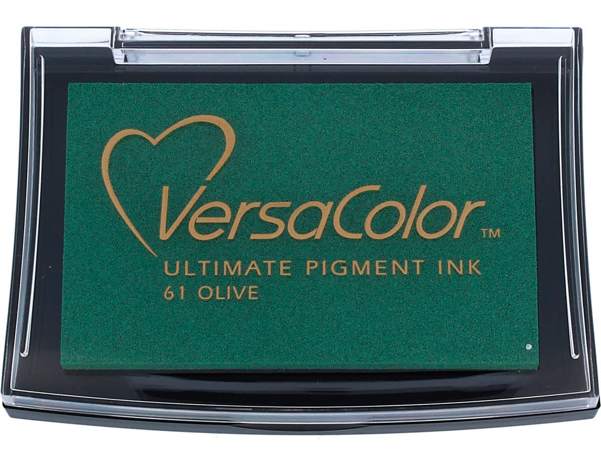 Tsukineko Versascolor Ink Pad,Olive Green,4 x 4 cm