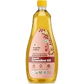Organic Tattva Cold Pressed Groundnut Oil, 1 L, Pure Peanut Oil for Cooking | USDA Certified, Extracted from Fresh Peanuts, Vitamin E &amp; D Rich, No Added Preservatives, Use for Frying, Sauteing, Marinades