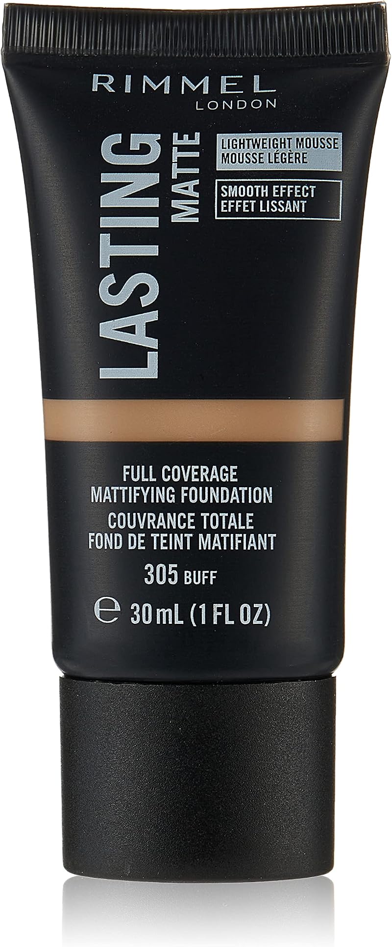 Rimmel Lasting Matte Full Coverage Foundation 30ml 305 Buff